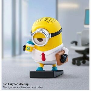 🆕 Pop Mart Minions Lazy Every Day Figure - Too Lazy for Meeting
